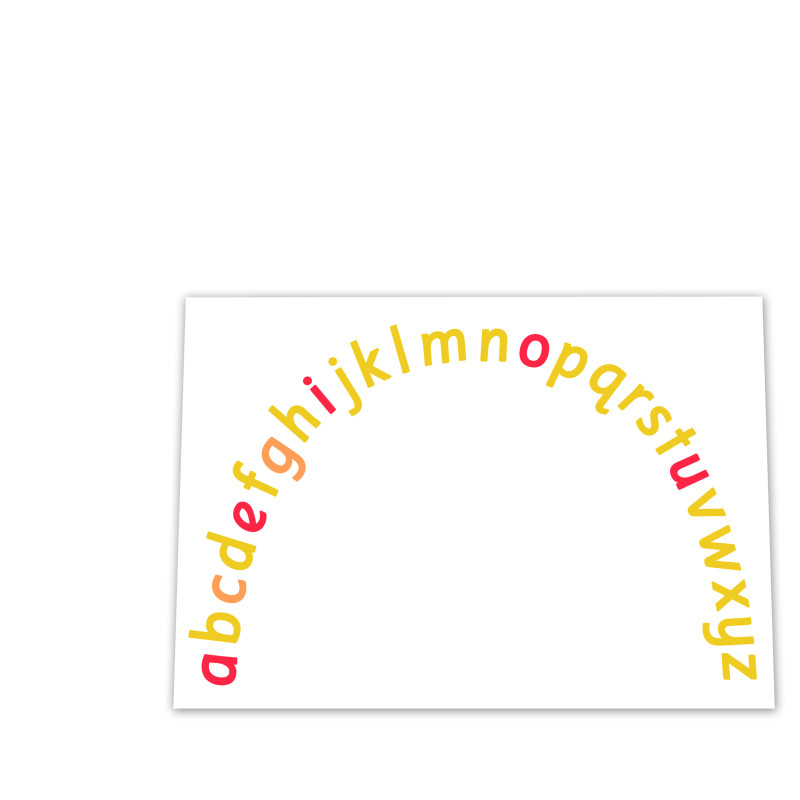 Alphabet Arc Printable Printable Templates